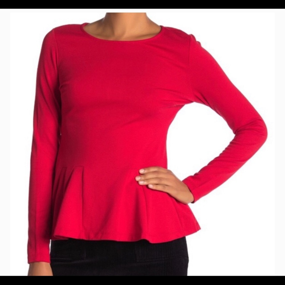 Catherine Melandrino peplum top